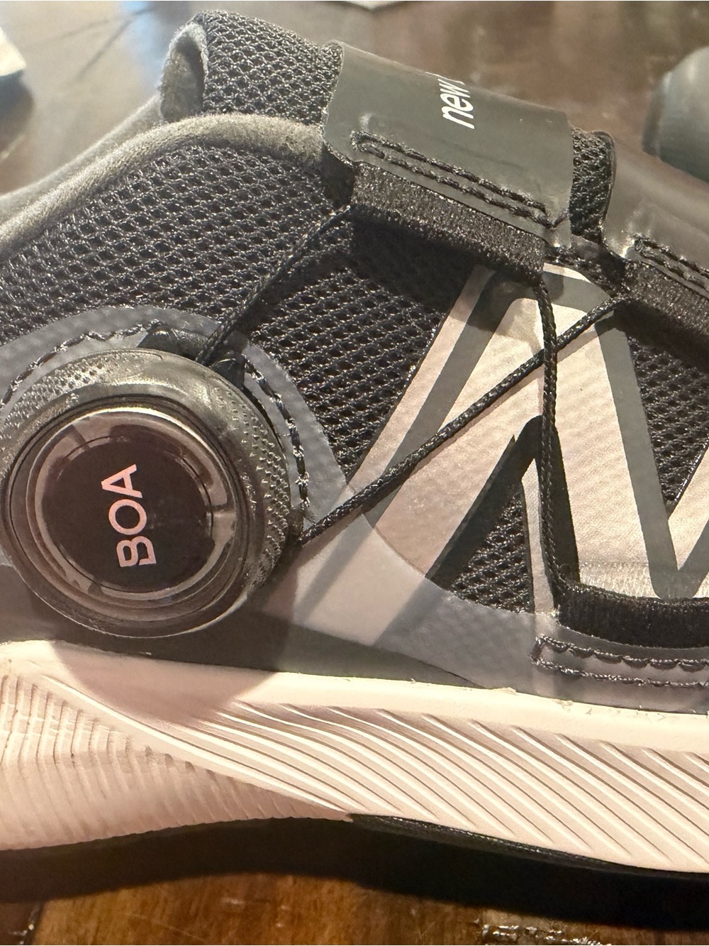 New Balance Kids BOA Athletic Sneaker - Black & White